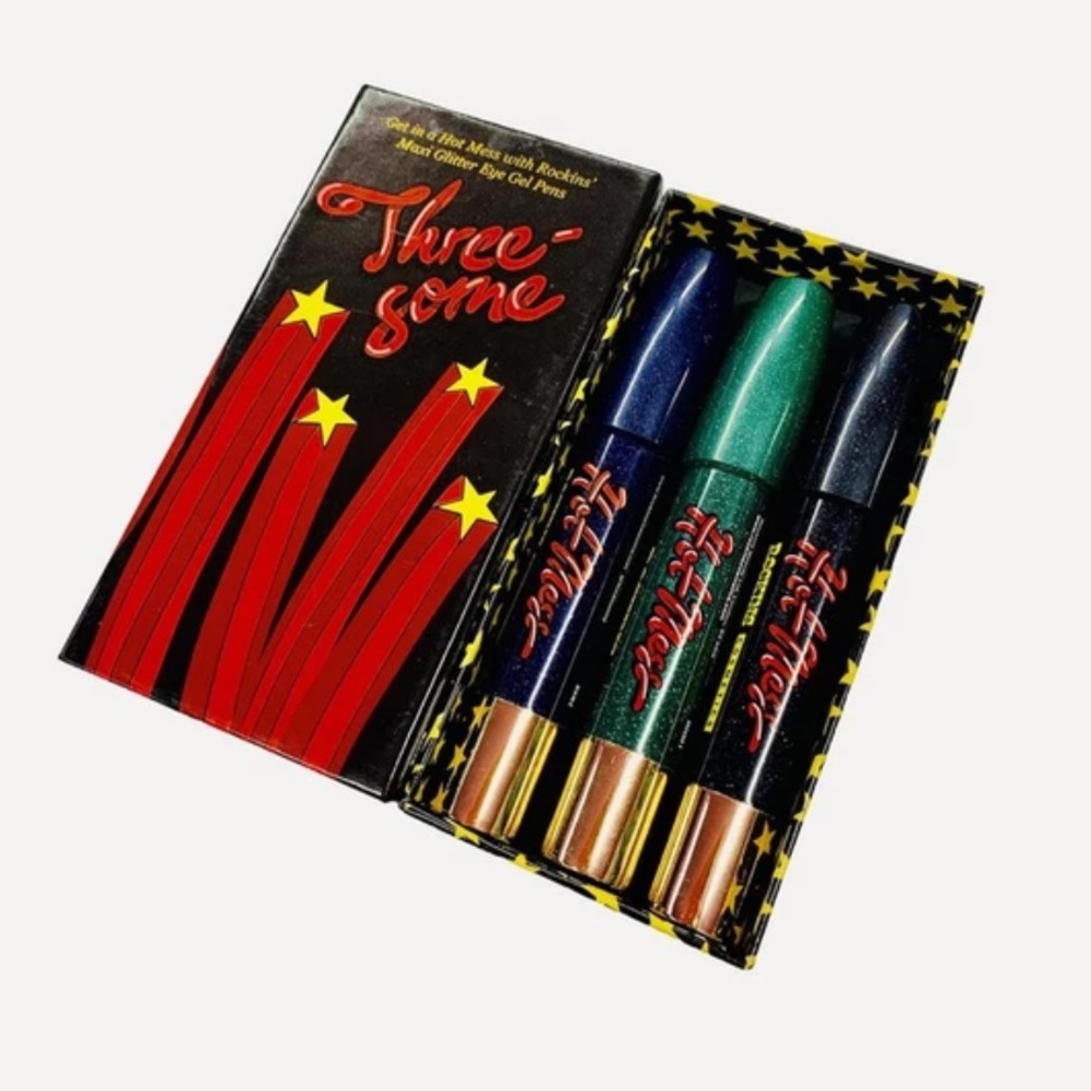 NEW•ROCKINS HOT MESS 3 PACK JUMBO EYELINER TRIO•